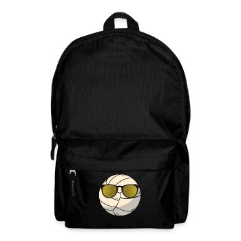 Volleyball Ball Mit Sonnenbrille - Rucksack - Schwarz - Vorne