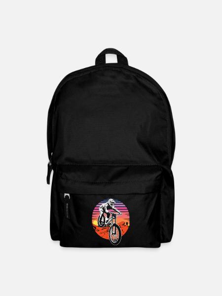 Mountainbike Retro Sunset - Rucksack - Schwarz