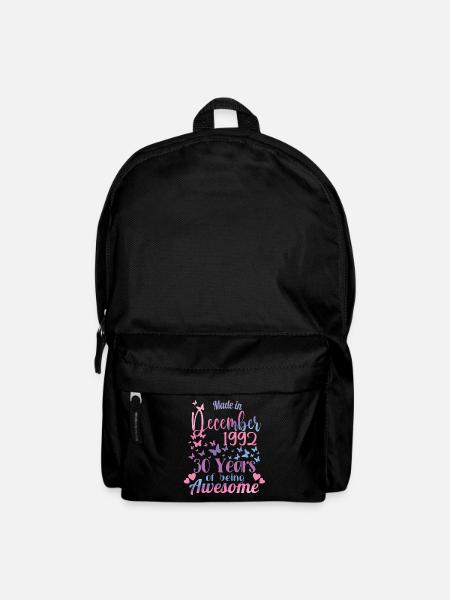 30e anniversaire Décembre 1992 Femmes 30 ans - Sac à dos - noir