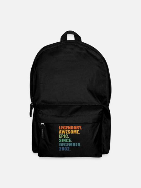 21. Geburtstag, Dezember 2002, 21-jähriges Jubiläum - Rucksack - Schwarz