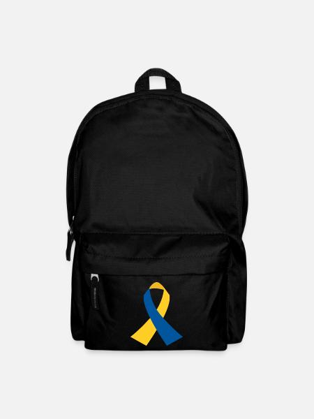 BlueYellow Ribbon Icon - Backpack - black