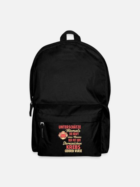 Sternzeichen Krebs - Rucksack - Schwarz
