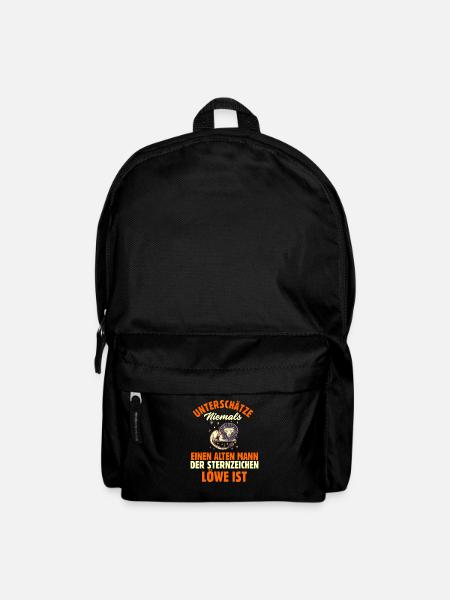 Sternzeichen Löwe - Rucksack - Schwarz