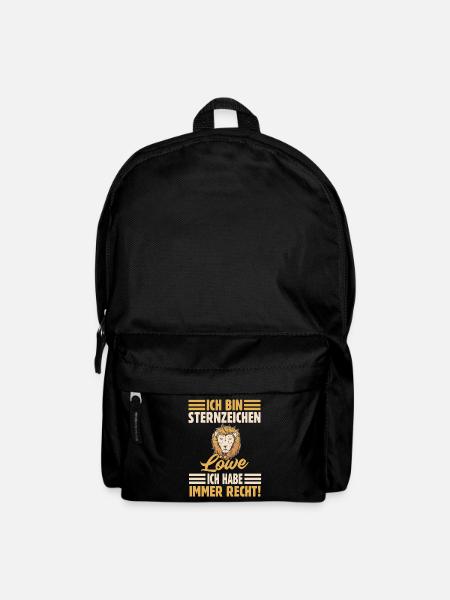 Sternzeichen Löwe - Rucksack - Schwarz