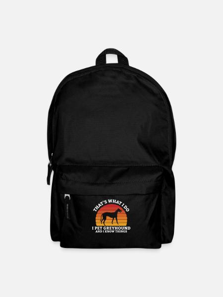Greyhound Greyhound Gift - Backpack - black