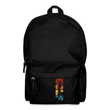 Golf Vintage Retro Golf - Rucksack - Schwarz - Vorne