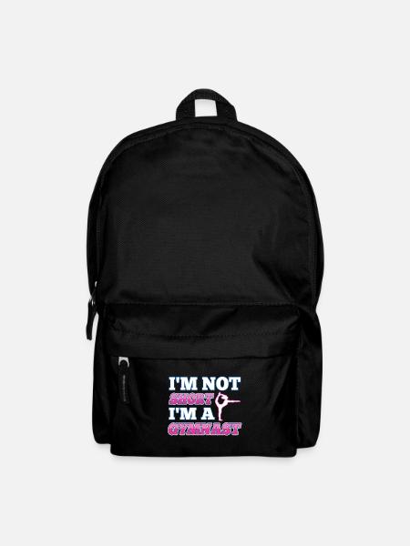 Im not short i'm a gymnast - Rucksack - Schwarz