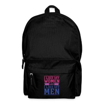 Mois de la fierté LGBTQ Bisexuel - Sac à dos - noir - Devant