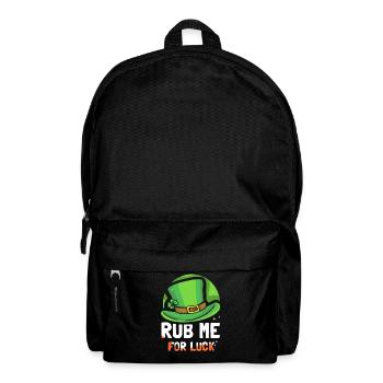 Rub Me For Happiness Irish Gaelic Ireland Irish - Backpack - black - Front