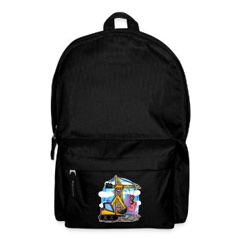 Grue excavatrice 3ème anniversaire - chemise garçon de 3 ans - Sac à dos - noir - Devant