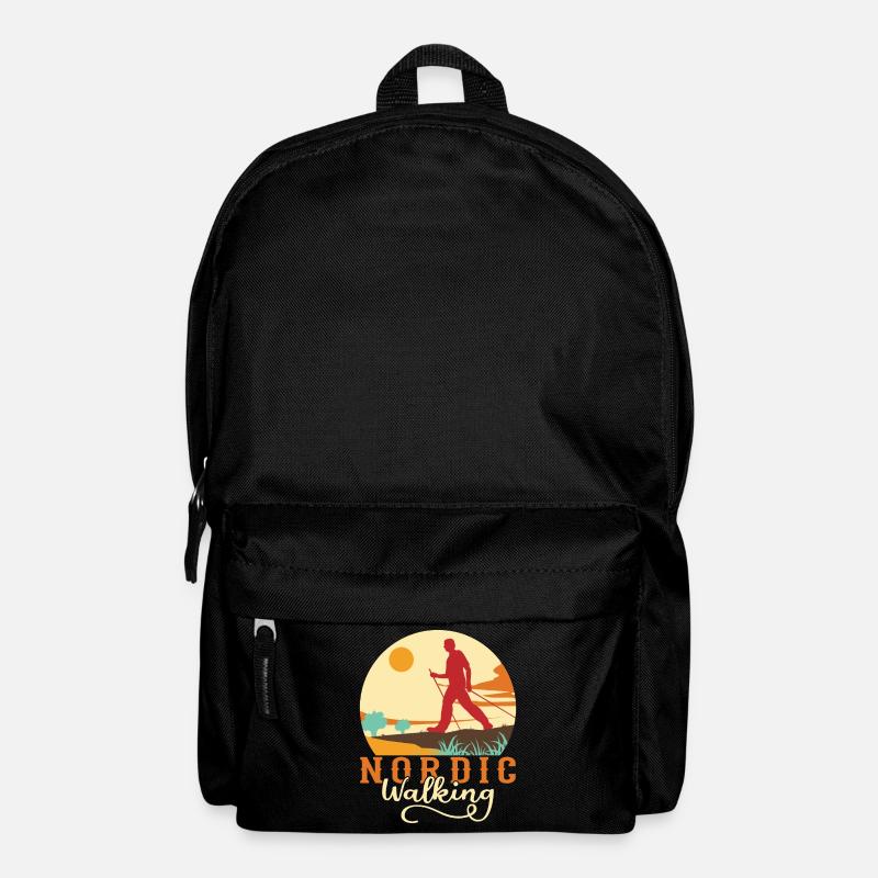 Nordic Walking Nordic Walker Walking Stöcke - Rucksack - Schwarz