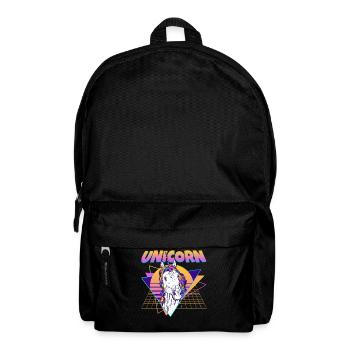 Licorne Vaporwave Esthétique Rétro - Sac à dos - noir - Devant