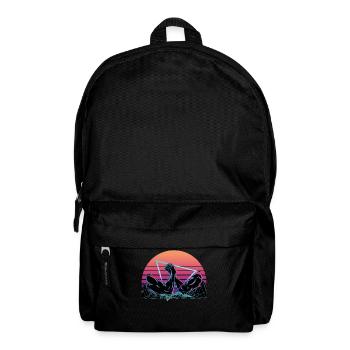 Arm Wrestling Vaporwave Esthétique Rétro - Sac à dos - noir - Devant