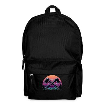 Axe Lancer Vaporwave Esthétique Rétro - Sac à dos - noir - Devant