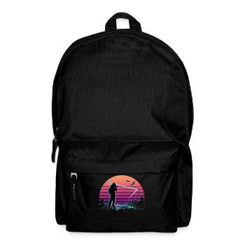 Birdwatcher Birdwatching Vaporwave Aesthetic - Backpack - black - Front