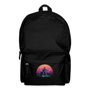 Go Kart Racing Vaporwave Aesthetic Retro - Backpack - black - Front