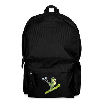 Sauteur à ski grenouille - Sac à dos - noir - Devant