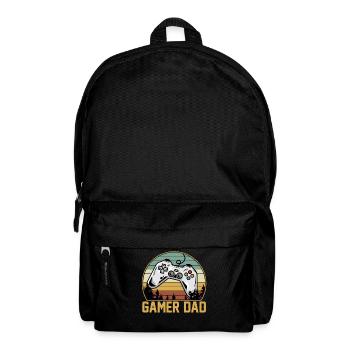 Gamer Dad Vintage Retro Matching - Backpack - black - Front
