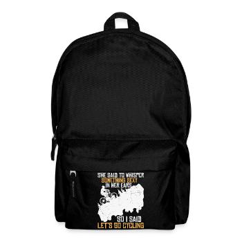 Cycling flirt on the mountain - Backpack - black - Front