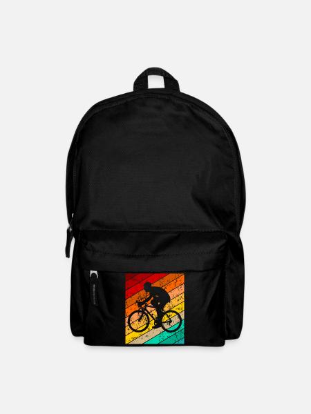 Fahrrad Fahrradmotiv Fahrradfahrer Fahrradfahren - Rucksack - Schwarz
