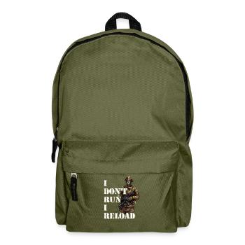 Je ne cours pas Je recharge les forces spéciales des soldats de l’armée - Sac à dos - vert olive - Devant