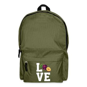 Dear plums - Backpack - olive green - Front