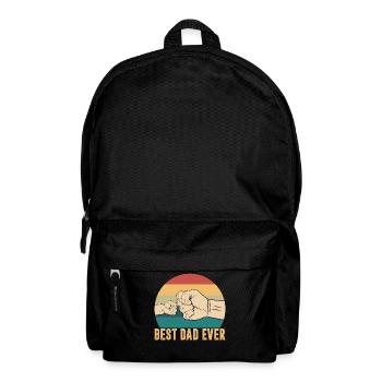 Best Dad Ever Vintage Retro Fathers Day - Backpack - black - Front