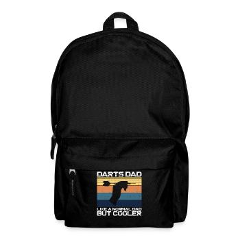 Fléchettes Papa Père Vintage Rétro - Sac à dos - noir - Devant