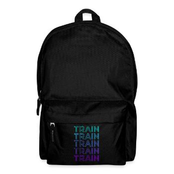 Train Railway Locomotive Retro - Backpack - black - Front