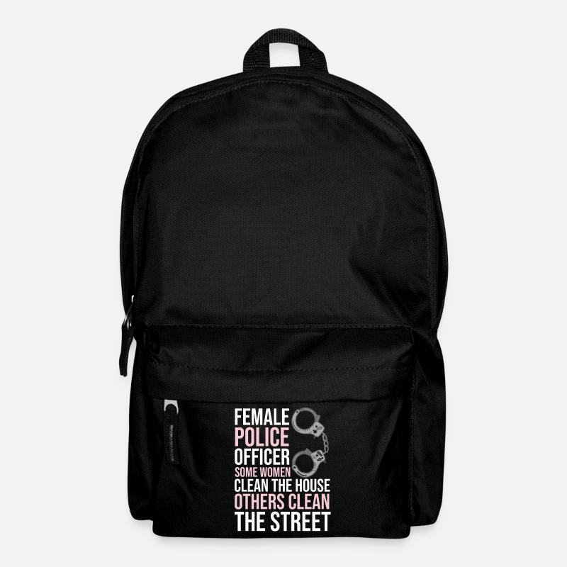 Polizei Polizistin Polizist Beruf Spruch Sprüche - Rucksack - Schwarz
