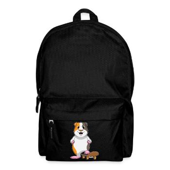 Meerschweinchen Skater Skateboard - Rucksack - Schwarz - Vorne