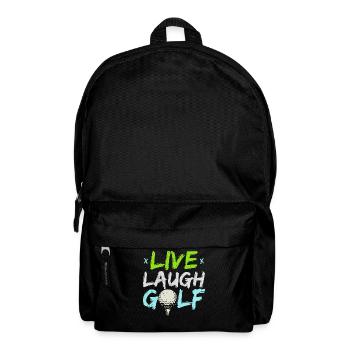 Life Laugh Golfer Meilleur golfeur de tous les temps - Sac à dos - noir - Devant