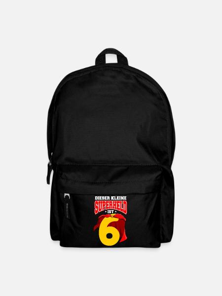 6. Geburtstag Superheld 6 Jahre Jungen Geschenk - Rucksack - Schwarz