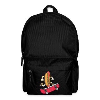 Hot Dog Skateboarder Skateboarden Skateboard - Rucksack - Schwarz - Vorne