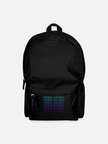 Highlander Schottische Hochlandkuh Retro - Rucksack - Schwarz