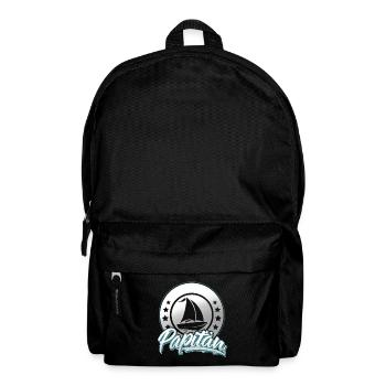 Papitän Segeln Segler Segelboot Vater Kapitän Papa - Rucksack - Schwarz - Vorne