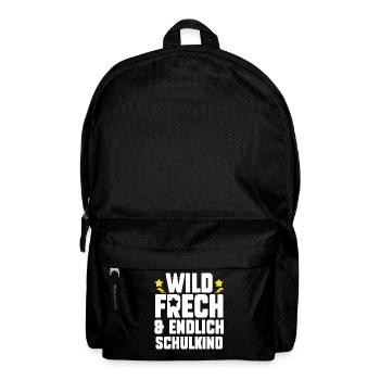 Schüler Schulanfang Einschulung Schulkind - Rucksack - Schwarz - Vorne