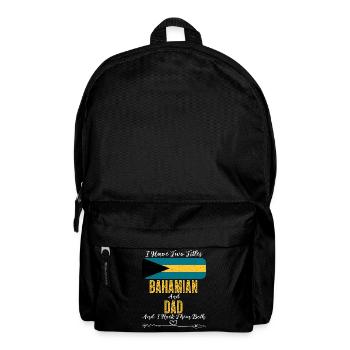 I Have Two Titles Bahamian and Dad Bahamas - Backpack - black - Front