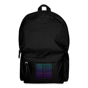 Feuerwehrmann Feuerwehrauto Feuerwehrauto Retro - Rucksack - Schwarz - Vorne