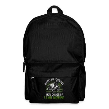 Lawn Mower Mowing Dad Father - Rucksack - Schwarz - Vorne