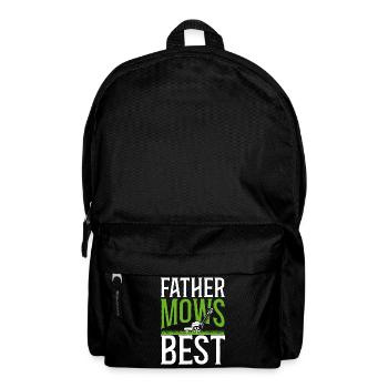 Lawn Mower Mowing Dad Father - Rucksack - Schwarz - Vorne