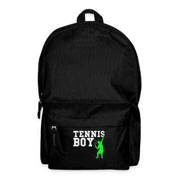 Tennis boy - Rucksack - Schwarz - Vorne