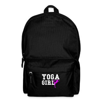 Fille de yoga - Sac à dos - noir - Devant