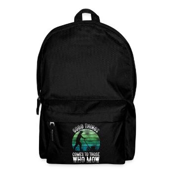 Lawn Mower Mowing Dad Father - Rucksack - Schwarz - Vorne