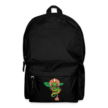 Quetzalcoatl Aztec Maya Serpent à plumes - Sac à dos - noir - Devant