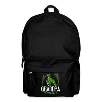 Opa Dinosaurier Großvater Saurus Opasaurus - Rucksack - Schwarz - Vorne