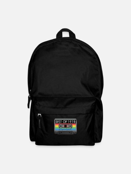 Best Of 1978 Vintage Cassette Retro Anniversaire - Sac à dos - noir