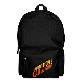 People Call Me Grandpa - Backpack - black - Front