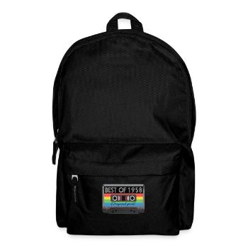 Best Of 1958 Vintage Kassette Retro Geburtstag - Rucksack - Schwarz - Vorne