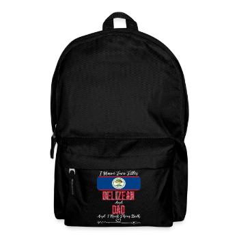 J’ai deux titres Belizean et Dad Belize - Sac à dos - noir - Devant